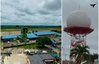 El radar hace parte de un grupo de siete que serán instalados en otros aeropuertos del país. FOTO: Cortesía Aerocivil