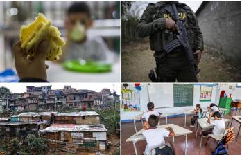 En su informe, Antioquia Cómo Vamos pasó revista a temas como desnutrición infantil, pobreza, seguridad, educación, entre otros. FOTOS: Archivo El Colombiano