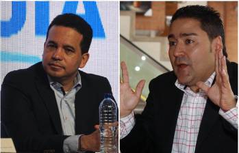 A la izquierda, el exsenador Carlos Trujillo; a la derecha, Misael Cadavid, excomandante del Cuerpo de Bomberos de Itagüí y testigo clave en el caso Miguel Quintero. FOTOS Manuel Saldarriaga y Cortesía.