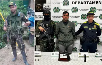 Alias Richard fue capturado en el municipio de Yarumal. FOTO: Cortesía Ejército