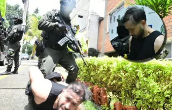 Alias ‘El Capo’ fue capturado en Laureles. La Fiscalía se encargará de los trámites para su extradición. FOTOS Policía Metropolitana.