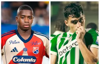 Halam Loboa y Juan Manuel Rengifo, presente y futuro de Medellín y Nacional. FOTOS DIM Y NACIONAL