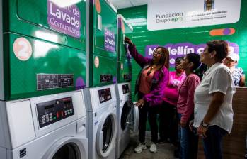 Así luce el primer Centro de Lavado Comunitario de la capital antioqueña. FOTO Julio César Herrera.