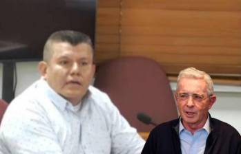 Carlos Eduardo López Callejas, testigo en el juicio al expresidente Álvaro Uribe. Foto: Getty y captura de pantalla.