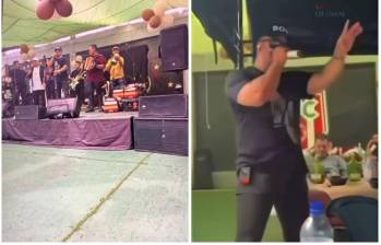 Imágenes de lo que fue el concierto ilegal en la cárcel de Itagüí, que contó con la participación de Nelson Velásquez. Imágenes tomadas de redes sociales.