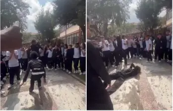 La recomendación de las autoridades es no compartir el video acompañado de la descripción que asegura que el menor sufrió una discapacidad permanente. Imágenes tomadas de videos en redes sociales. 
