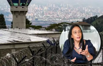 En la imagen principal, la cárcel El Pedregal; en la miniatura, la exfiscal y actual concejal de Medellín Claudia Carrasquilla. FOTOS ARCHIVO EL COLOMBIANO.