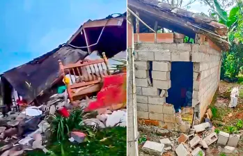 Las administraciones municipales de Uramita y Frontino avanzan en la verificación de daños por el temblor. FOTOS: Captura de video