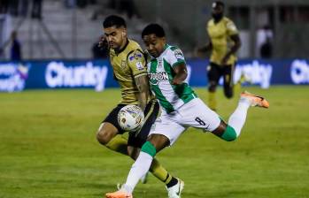 Dorlan Pabón es una de las ficha clave para superar el difícil momento de Nacional frente a los clubes grandes y con proceso. FOTO Jaime Pérez
