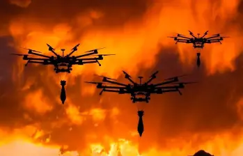 El último ataque con drones se registró en el municipio de El Carmen en la subregión de El Catatumbo. Imagen de referencia. FOTO GETTY