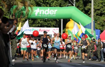 Imagen de referencia de una carrera atlética en Medellín. FOTO: Cortesía