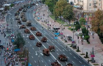 Ucrania obtuvo la independencia de la Unión Soviética el 24 de agosto de 1991, que se celebra como el Día de la Independencia del país. Foto : Getty