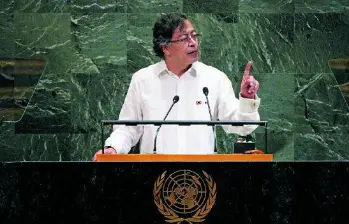 El contexto internacional no favorecía al presidente colombiano, quien la semana pasada recibió la descertificación parcial de EE. UU. en su lucha contra el narcotráfico. Foto: Presidencia