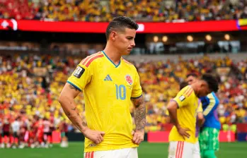 El futbolista colombiano James Rodríguez fue el capitán del seleccionado criollo en el Mundial de Norteamérica. Foto: Getty