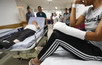 El Hospital Alma Mater, de la Universidad de Antioquia, desplegó un plan para atender a los heridos por el terremoto en Colombia. FOTO: Manuel Saldarriaga Quintero