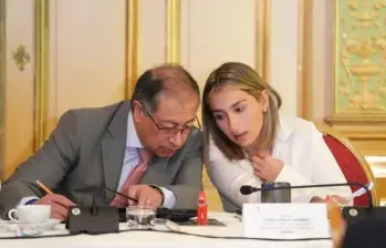 Su salida representó un golpe para el Gobierno porque antes de ser canciller, Sarabia fue la mano derecha del presidente Gustavo Petro en Presidencia. Foto: Presidencia