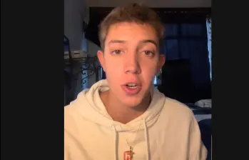 Carlos Galán, un estudiante universitario español de intercambio en Medellín. FOTO: Tomada de TikTok.
