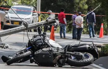 Entre enero y abril de 2025 se han registrado 86 accidentes en la doble calzada Las Palmas, con un aumento del 28% frente a 2024. FOTO El Colombiano