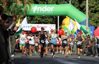 Imagen de referencia de una carrera atlética en Medellín. FOTO: Cortesía