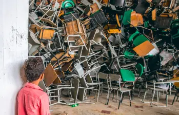 Cada vez son menos los pupitres usados en los colegios públicos y privados. Los segundos se han visto más afectados. FOTO JUAN ANTONIO SÁNCHEZ