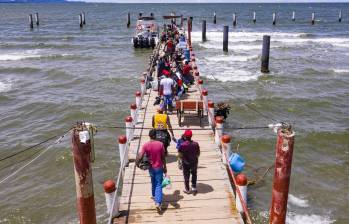 Imagen de referencia de los migrantes en el municipio de Necoclí, Urabá antioqueño. Foto: Manuel Saldarriaga Quintero