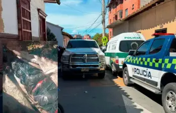 Este fue el cuerpo embolado encontrado en Rionegro. FOTO: Cortesía Mi Oriente