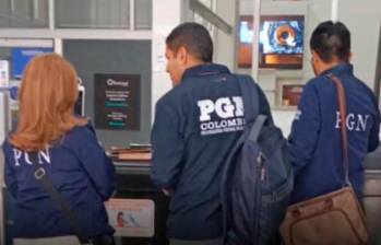 Los funcionario de la Procuraduría solicitaron documentos ligados a la contratación, entre otros registros. FOTO: CORTESÍA DE LA PROCURADURÍA.