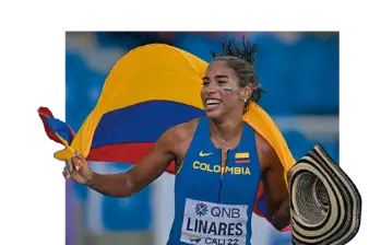 La atleta colombiana Natalia Linares es una de las figuras de la delegación nacional que compite en Ayacucho, Perú, en los Juegos Bolivarianos. FOTO cortesía COC