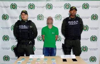Alias Banano, presunto miembro de la banda San Pablo. FOTO: CORTESÍA POLICÍA