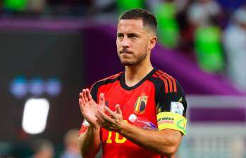 El internacional jugador de Bélgica, Eden Hazard, anunció su adiós de la selección de su país, tras la temprana eliminación del Mundial de Qatar. FOTO EFE 
