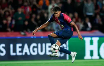 El futbolista Lamine Yamal juega para el Barcelona y la Selección de España. El 13 de julio cumplirá 18 años. FOTO: GETTY