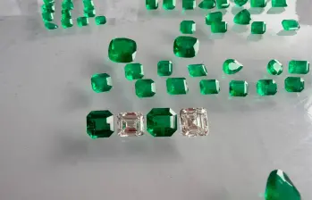 Colombia produce cerca del 55 % de las esmeraldas del mundo, una piedra preciosa reconocida por su color, escasez y origen, características que impulsan su demanda en la alta joyería. FOTO: Aria Gems.