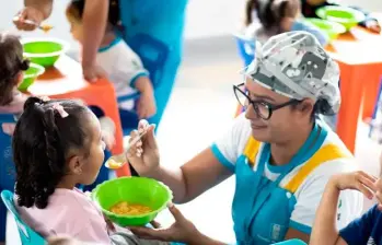 Desde el programa Buen Comienzo se han trazado varias estrategias para disminuir el problema de desnutrición. FOTO: ALCALDÍA