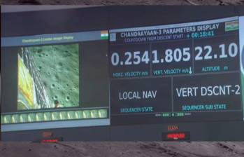 La India ya había intentado llegar al polo sur lunar en 2019 con la nave Chandrayaan 2, pero perdió comunicación antes de tocar suelo. Foto: Cortesía Europa Press