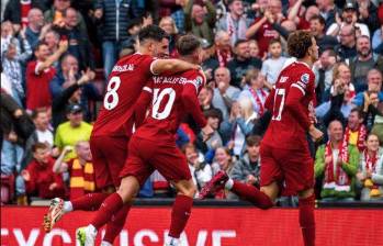 Liverpool acumula 6 victorias en línea por todas las competencias. FOTO X @LFC