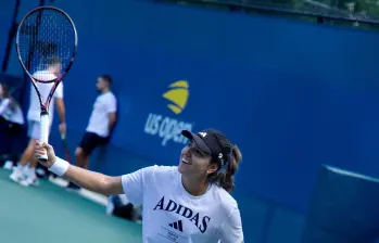 Camila Osorio se prepara para el encuentro ante la número 1 del mundo. FOTO CORTESÍA MATÍAS BECKFORD
