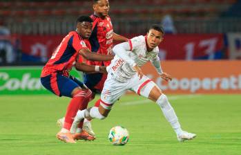 Diego Moreno hace parte de la nómina titular que Alejandro Restrepo decidió para enfrentar a América en el Atanasio Girardot. FOTO: Camilo Suárez