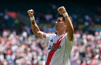 Maximiliano Meza, autor del tercer y último gol de River frente al Urawa japonés. FOTO: AFP