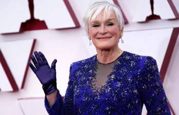 Glenn Close (74 años) no ganó (lleva 8 nominaciones y aún ningún Óscar), pero su frescura y originalidad se llevaron todos los aplausos. Mire por qué. FOTO EFE