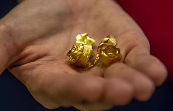 Un gramo de oro se paga hoy en Colombia a $246.349. FOTO Juan Antonio Sánchez