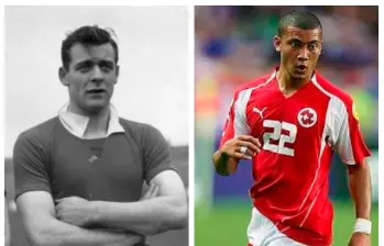 Alessandro Frigerio y Johan Vonlanthen, los dos colombianos que jugaron para la selección de Suiza. FOTOS ARCHIVO GETTY