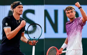 Sascha Zverev (izquierda) se enfrenta a Flavio Cobolli (derecha) por el título de Roland Garros 2026.