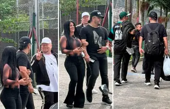 Imágenes del artista Nelson Velásquez en la cárcel de Itagüí, durante la fiesta del miércoles. FOTOS: Cortesía Claudia Carrasquilla