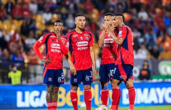 Daniel Londoño anotó el último gol que el Medellín le marcó a Deportes Tolima en el Atanasio Girardot. Fue en el empate 1-1 del encuentro que se disputó el primero de abril del 2023. FOTO Camilo Suárez 