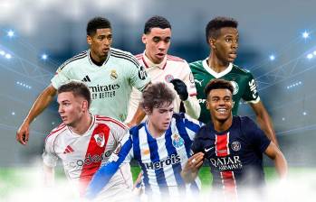 Jude Bellingham (Real Madrid), Jamal Musiala (Bayern Múnich), Estêvão (Palmeiras), Franco Mastantuono (River Plate), Rodrigo Mora (Oporto) y Désiré Doué (PSG) aseguran espectáculo. FOTOS GETTY