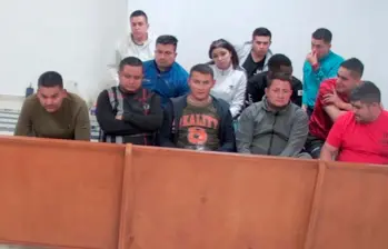 Los policías detenidos se declararon inocentes en las audiencias de control de garantías. FOTO: CORTESÍA DE LA FISCALÍA.