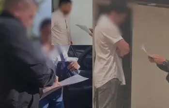 Los capturados serán presentados ante un juez de garantías. Fotos: Fiscalía