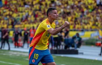 James Rodríguez, con 33 años, es uno de los jugadores que más minutos ha disputado con la Selección Colombia en este 2024. Foto: Juan Antonio Sánchez