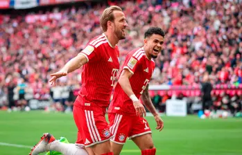 Harry Kane y Luis Díaz, una sociedad que dejó huella en la gran temporada del Bayern. FOTO: GETTY
