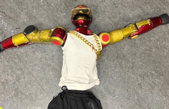 Este sería el robot usado para la agresión. Foto: cuenta de X de @polizei_nrw_k